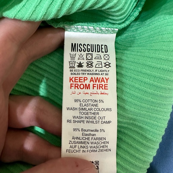 NWT Missguided Ribbed Racer Neck Mini Dress - Picture 5 of 5